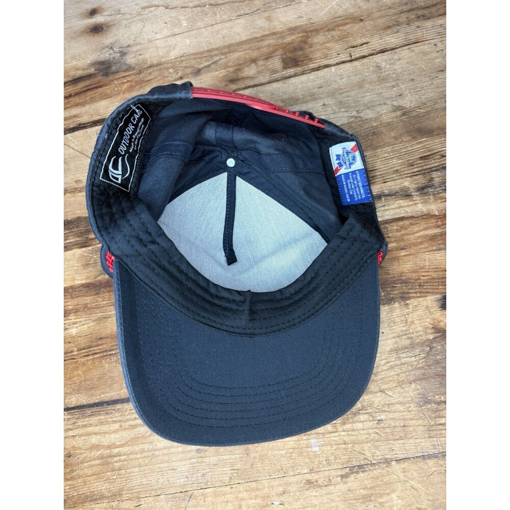 Retro Pabst Blue Ribbon Beer Ball Cap Snapback Outdoor Caps Navy With Red Rope - Picture 5 of 5
